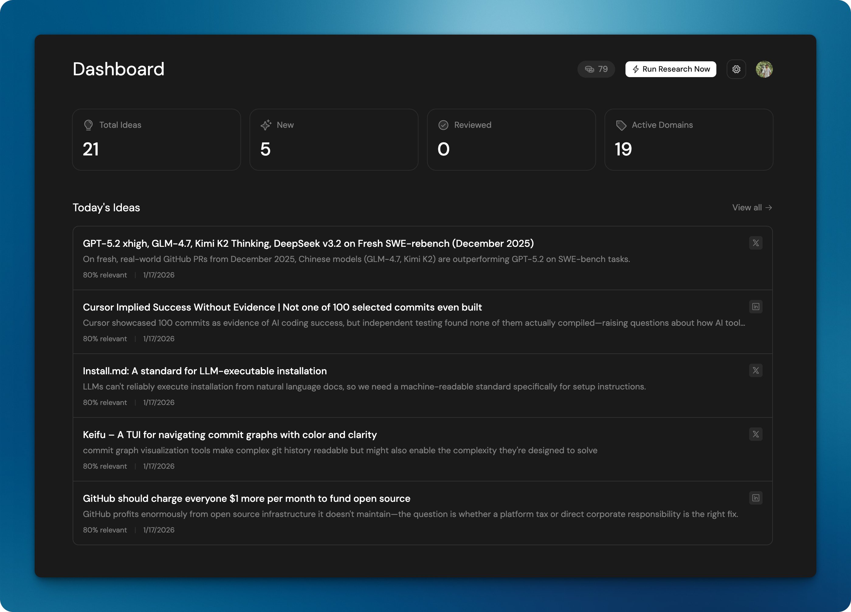 Post Sonar screenshot