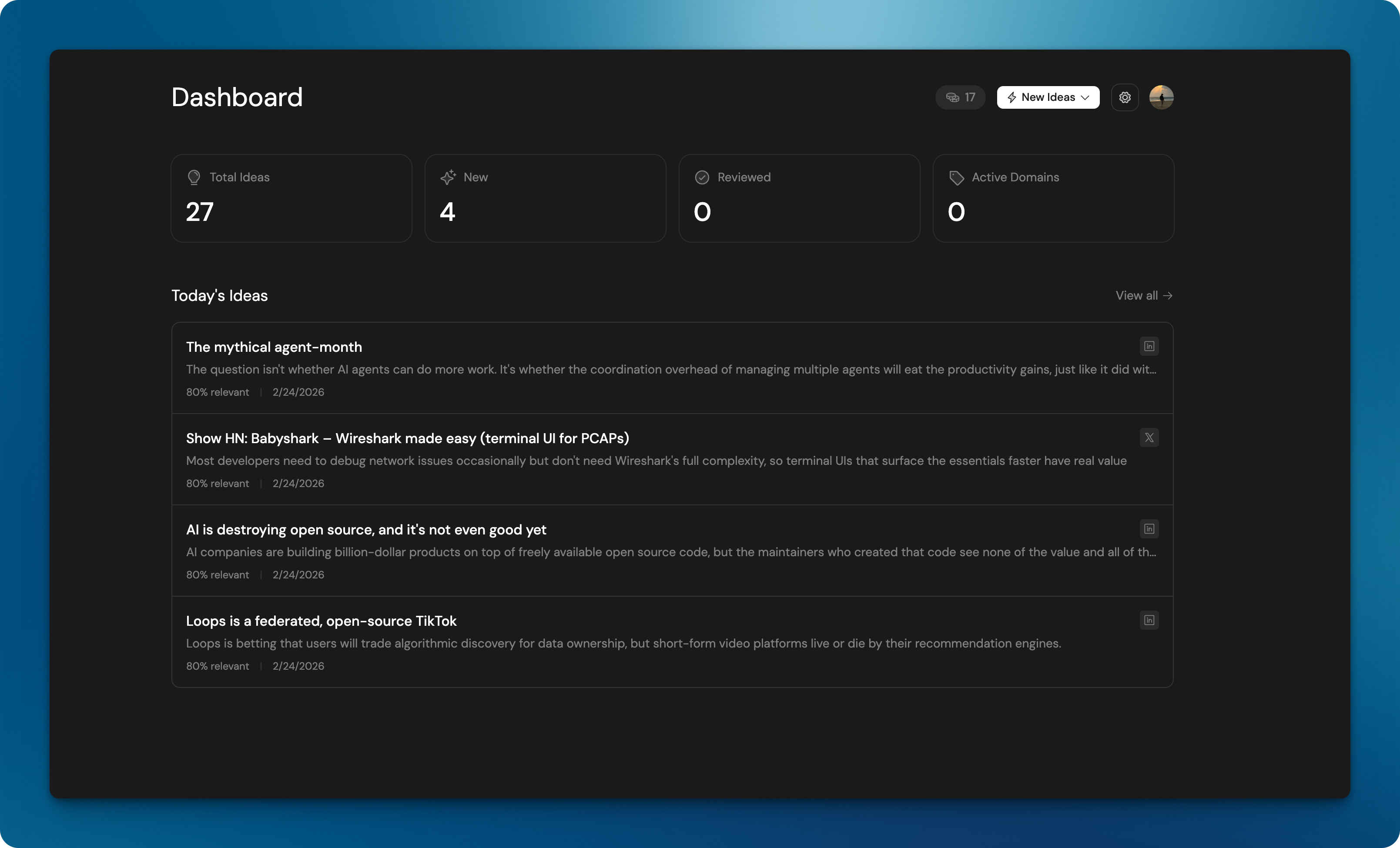 Post Sonar screenshot