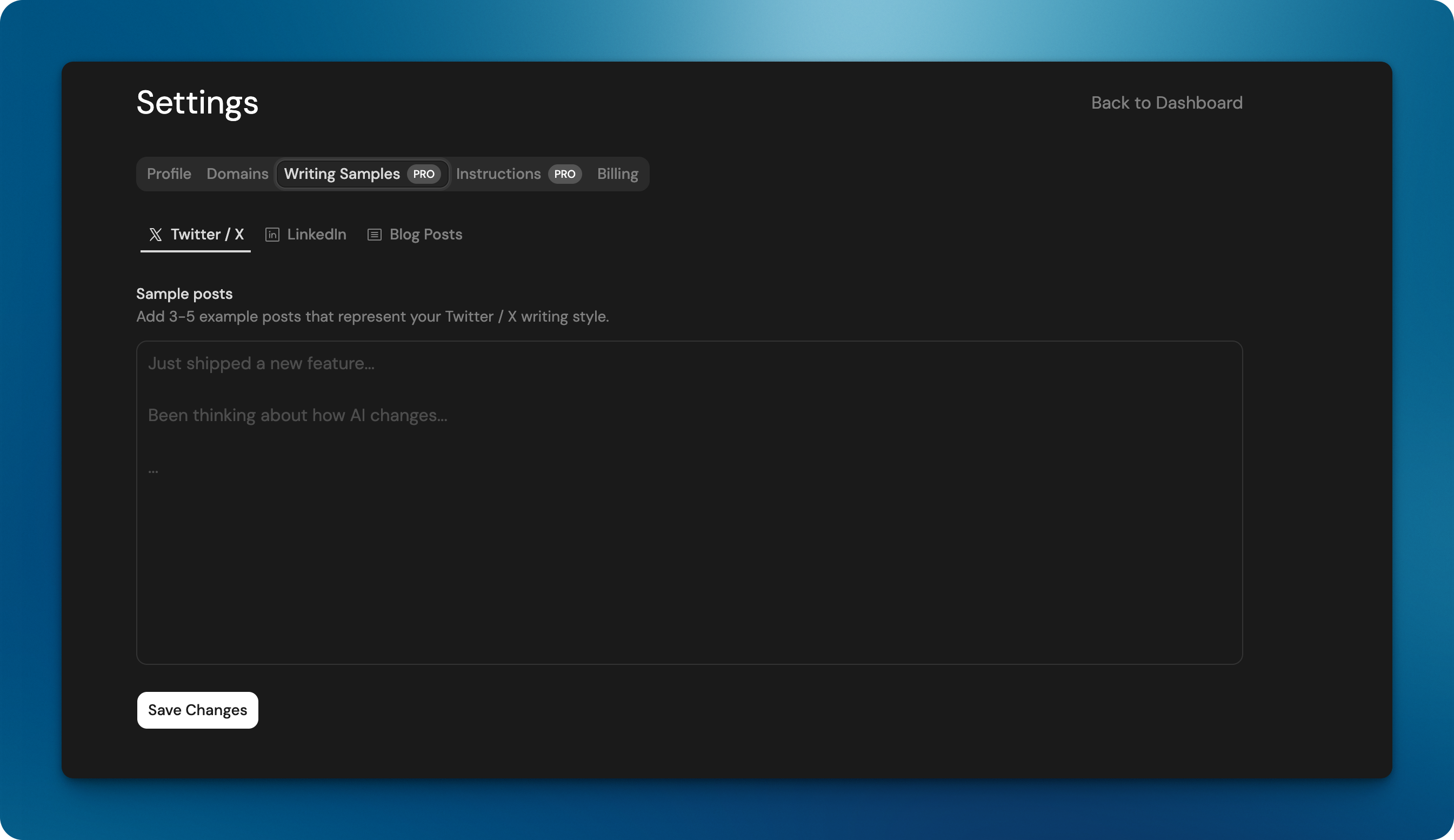 Post Sonar screenshot